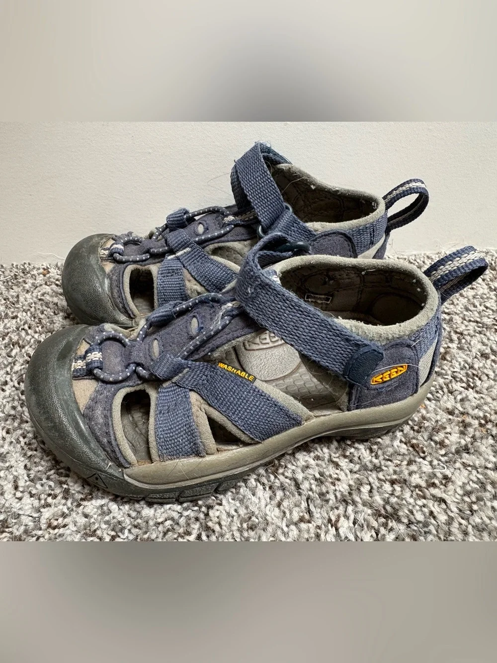 Keen Waterproof Hiking Sandals Gray and Navy Blue Size 10c